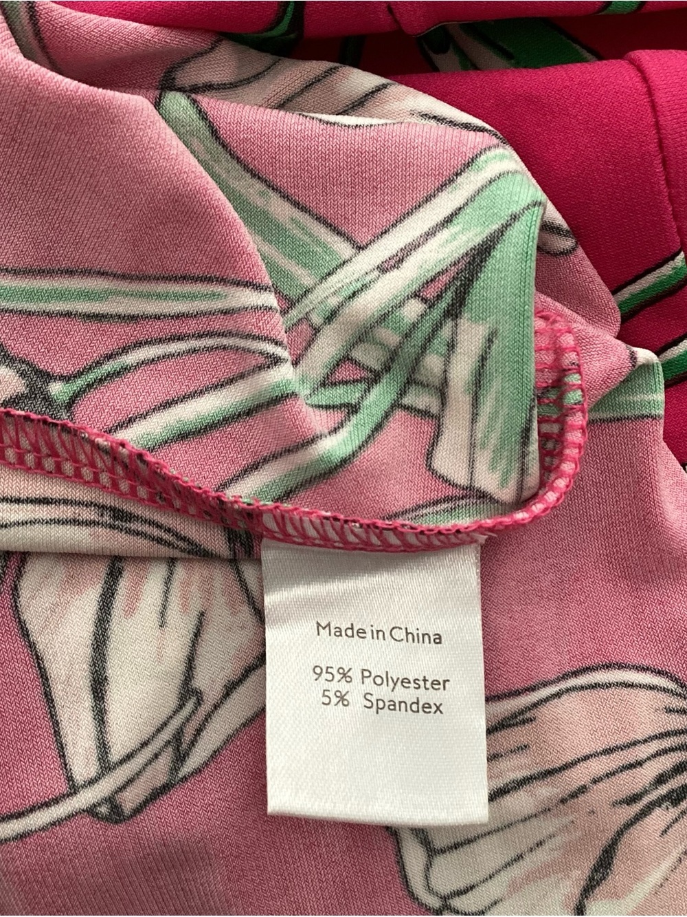 Leota Ladies Pink Floral V-Neck Dress Size L - Picture 12 of 13
